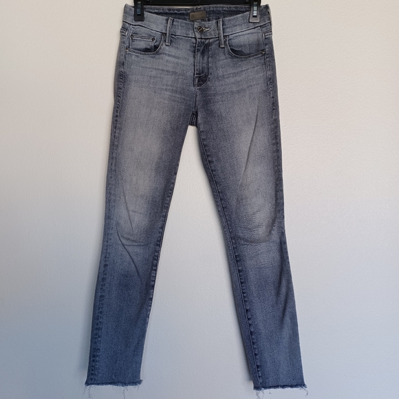 MOTHER - Looker Ankle Fray Jeans- Huntress, Gray Wash, Sold on Revolve - Picture 4 of 16